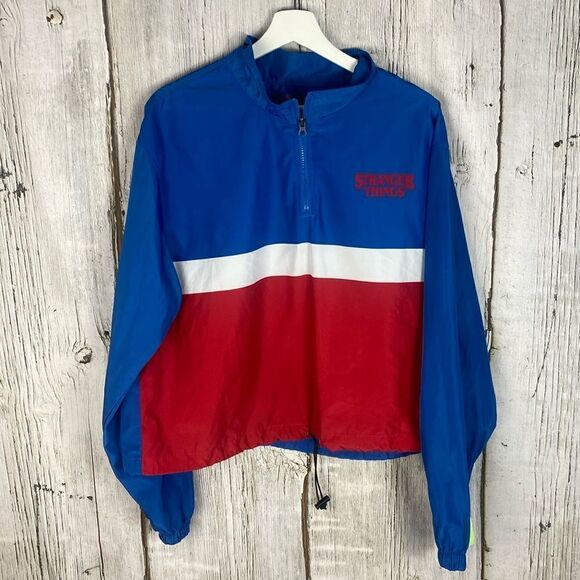 Stranger Things Windbreaker Jacket Size 2XL NWOT - Picture 2 of 10